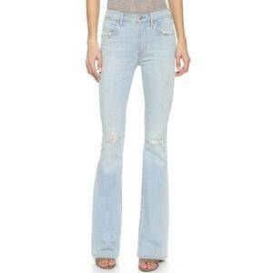 Citizens of Humanity Sz 30 Petite Fleetwood High-Rise Flare Leg Light Wash Jeans